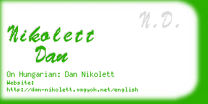 nikolett dan business card